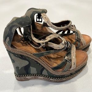Funky camo wedges